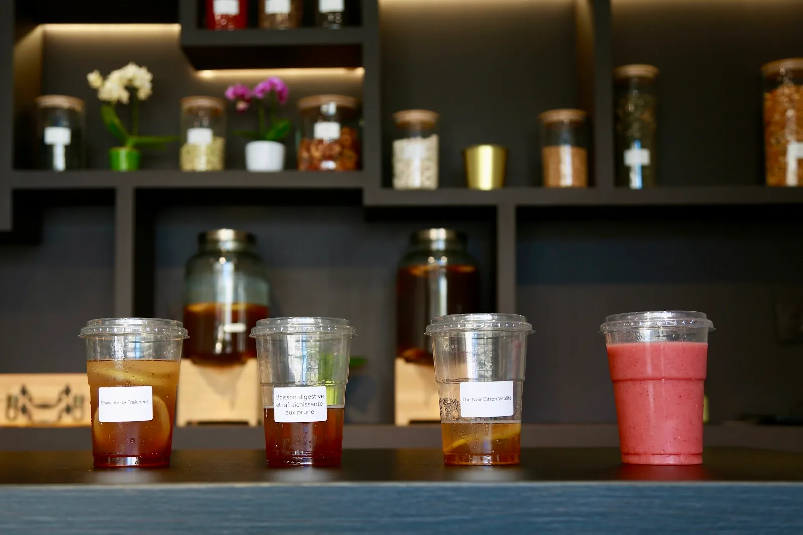 Infusions et boissons du salon ZIZAI